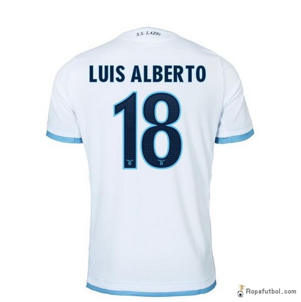 Camiseta Lazio Replica Tercera Ropa Luis Alberto 2016/17 Blanco